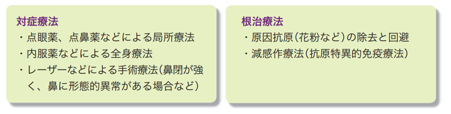 花粉の治療方法